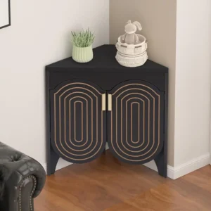 Mid Century Small Corner Cabinet