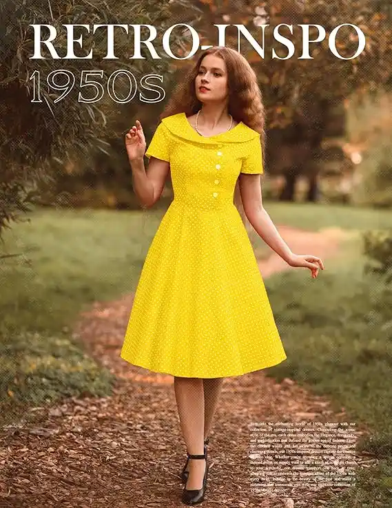 1950s Fashion Inspiration: Timeless Trends & How to Wear 2 Wedtrend Women's 1950s Vintage Audrey Hepburn Style Cocktail Swing Dresses