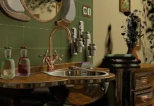 A beautifully Vintage Bathroom Design