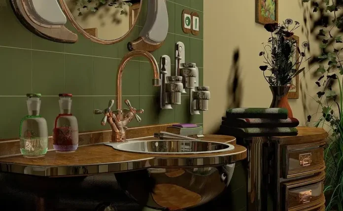 A beautifully Vintage Bathroom Design