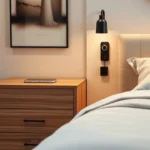 Modern Nightstands: Style Meets Smart Storage A bedroom interior with a stylish Modern Nightstands