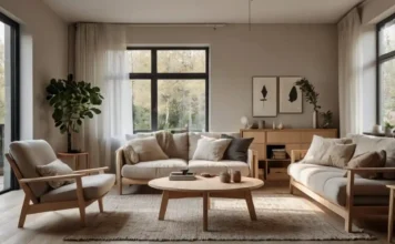 Scandinavian Furniture: Timeless Style for Modern Homes A cozy Scandinavian furniture for living room