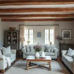 Modern French Country Decor: Elegant Style Guide A cozy and elegant Modern French Country Decor with neutral tones