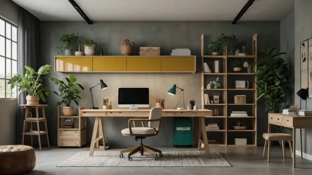 A modern and minimalist Garage Office Partition Ideas