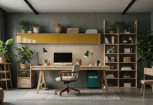 Garage Office Partition Ideas for Smart Spaces A modern and minimalist Garage Office Partition Ideas