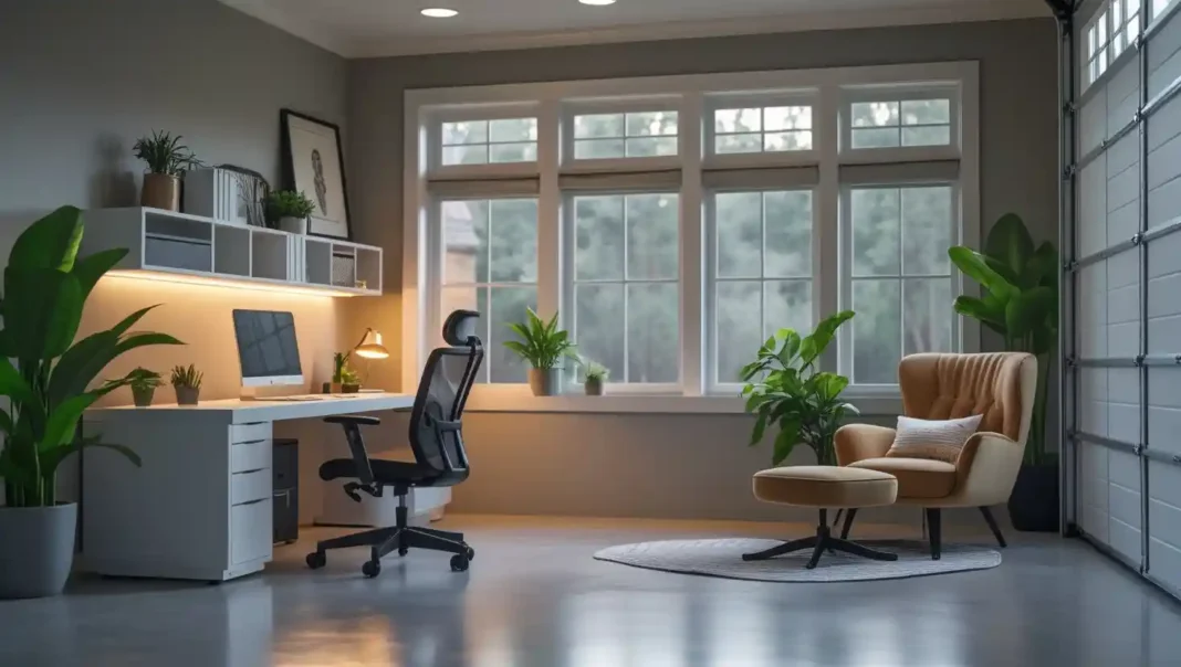 A modern, cozy Garage Office Insulation