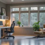 A modern, cozy Garage Office Insulation