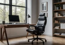 Ergonomic Chair: Find the Best for Comfort & Back Pain A modern workspace with a sleek ergonomic chair