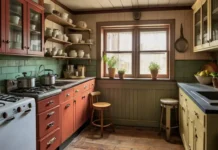Discover how to craft Vintage-Style Tiny Kitchens