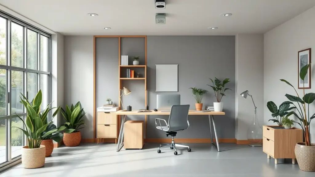 Garage Office Partition Implementation