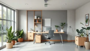 Garage Office Partition Implementation