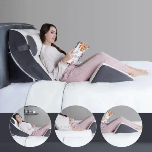 Kӧlbs Bed Wedge Pillow Chic Jacquard Cover Wedge Pillow for Sleeping and Acid Reflux