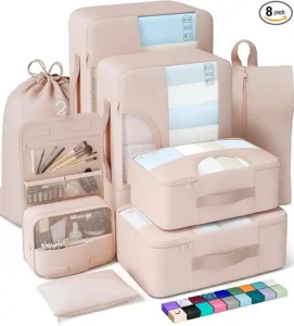 Veken 8 Set Packing Cubes for Travel, Gifts for Women Mom