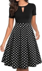 Vintage Floral Flared A-Line Swing Casual Party Dresses