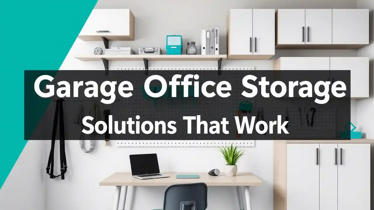a stylish garage office storage solutions