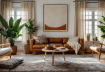 Home Decor Ideas to Transform Every Room in Style A bright, modern living room feauturing home decor ideas