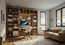Space Saving Solutions: Maximize Every Inch of Your Home A modern, minimalistic apartment featuring space saving solutions