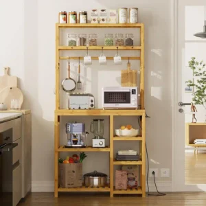 Bakers Rack with Power Outlets