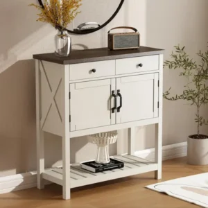 ChooChoo Farmhouse Sideboard Buffet Cabinet