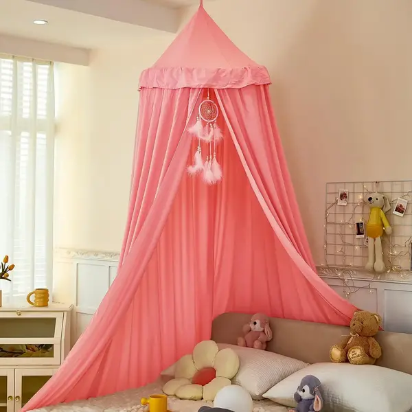 Dix-Rainbow Princess Bed Canopy for Kids