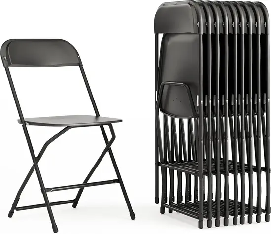 Heavy-Duty Plastic Folding Chairs