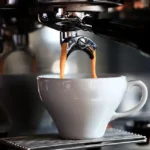 The best coffee machine brewing fresh coffee in a cozy kitchen setting