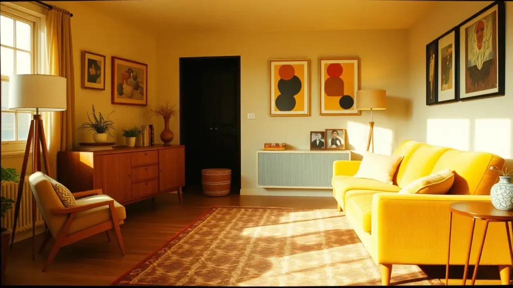 brightly retro home decor