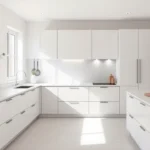 Handleless Kitchen Cabinets: Sleek & Modern Design Ideas modern handleless kitchen cabinets