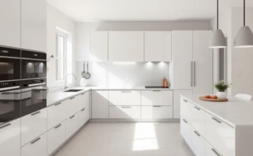 Handleless Kitchen Cabinets: Sleek & Modern Design Ideas modern handleless kitchen cabinets