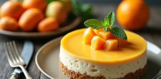 Easy No Bake Mango Cheesecake Recipe – Creamy, Tropical Bliss in 20 Minutes! Delicious and Easy No Bake Mango Cheesecake Recipe