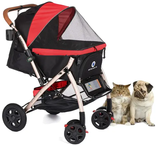 Pet Stroller Reviews: Best Luxury Picks That Perform 1 HPZ Pet Stroller XL Extra-Long Premium Heavy Duty DogCatPet Stroller