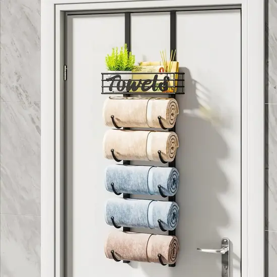 Smart Towel Storage Ideas for Small Bathrooms to Maximize Space 3 HapiRm Bathroom Towel Rack Holder