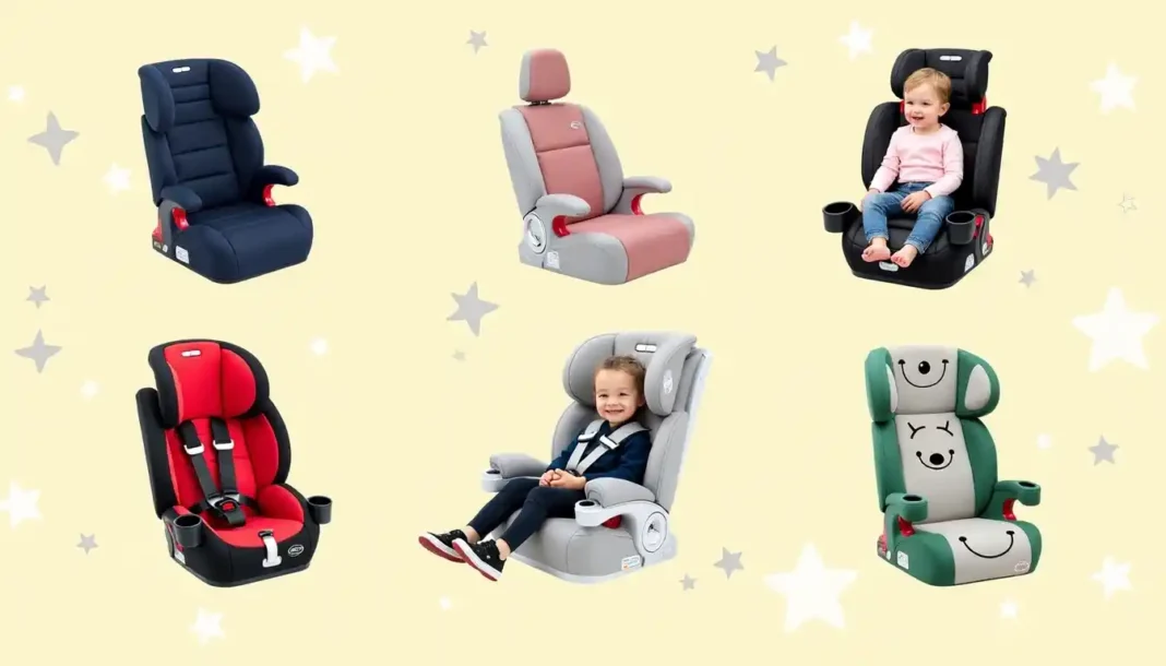 Luxury compact car seat installed in premium SUV interior