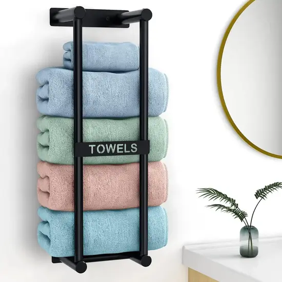 Smart Towel Storage Ideas for Small Bathrooms to Maximize Space 1 STWWO Towel Racks for Bathroom, Towel Storage for Small Bathroom