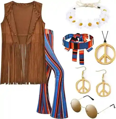 ZeroShop Hippie costume set