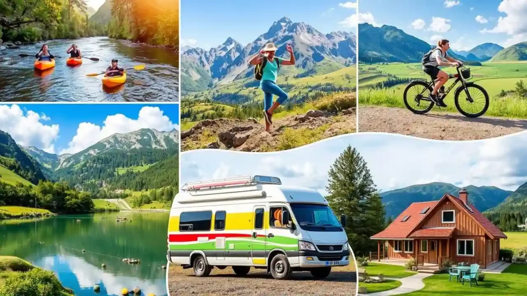 A collage of alternativeAlternative Travel Methods