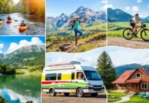 A collage of alternativeAlternative Travel Methods