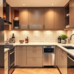 Apartment Size Appliances: Smart Small Space Guide A modern small apartment kitchen and laundry area featuring stylish Apartment Size Appliances