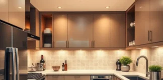 Apartment Size Appliances: Smart Small Space Guide A modern small apartment kitchen and laundry area featuring stylish Apartment Size Appliances