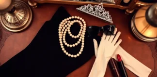 Audrey Hepburn Fancy Dress: Timeless Costume Guide A stylish flat lay of Audrey Hepburn fancy dress essentials