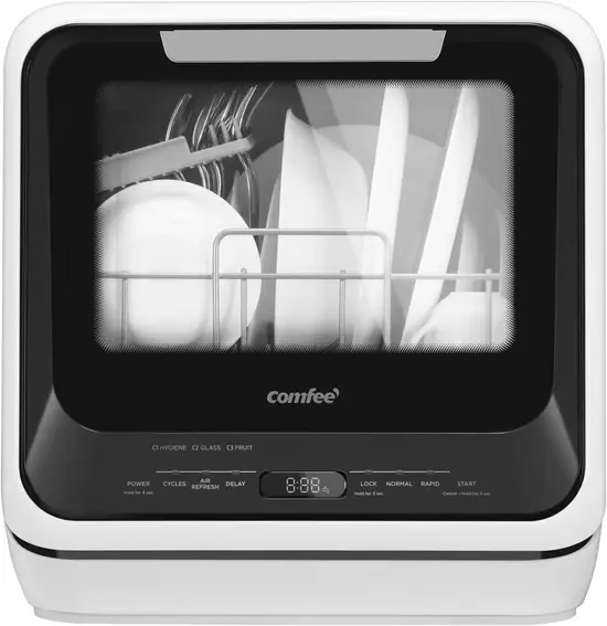 COMFEE' Portable Mini Dishwasher Apartment Size Appliances