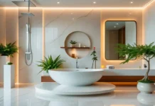 Elegant modern Luxury Home Spa Setup ideas