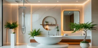 Elegant modern Luxury Home Spa Setup ideas