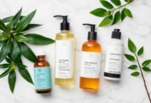 Low Porosity Hair Products That Actually Work Fast Flat lay of low porosity hair products