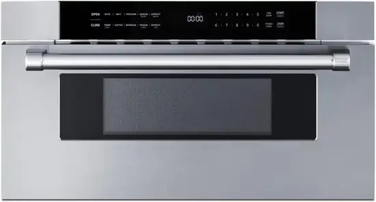 Summit MDR30SS 30 Wide Built-In Drawer Microwave