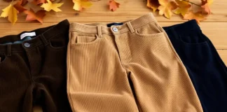 Corduroy Pants: Style, Trends & How to Wear Them men’s and women’s corduroy pants in different colors