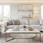 Elegant Luxury Coffee Table for Stylish Living A luxurious modern living room with a stunning coffee table