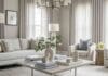 A modern living room with Luxury Home Decor on Budget