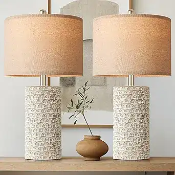 Rustic Farmhouse Bedside Lamps