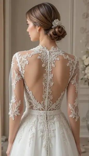 Sheer & Net Blouse Backs designs